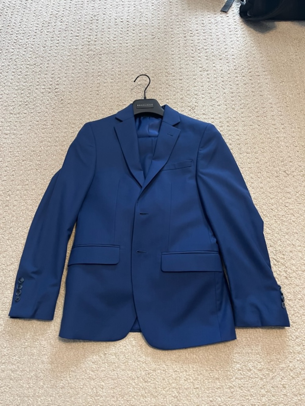 Boys Classic Blue Two-Button Blazer